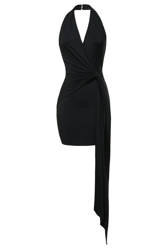 Black Sundown Mini Dress