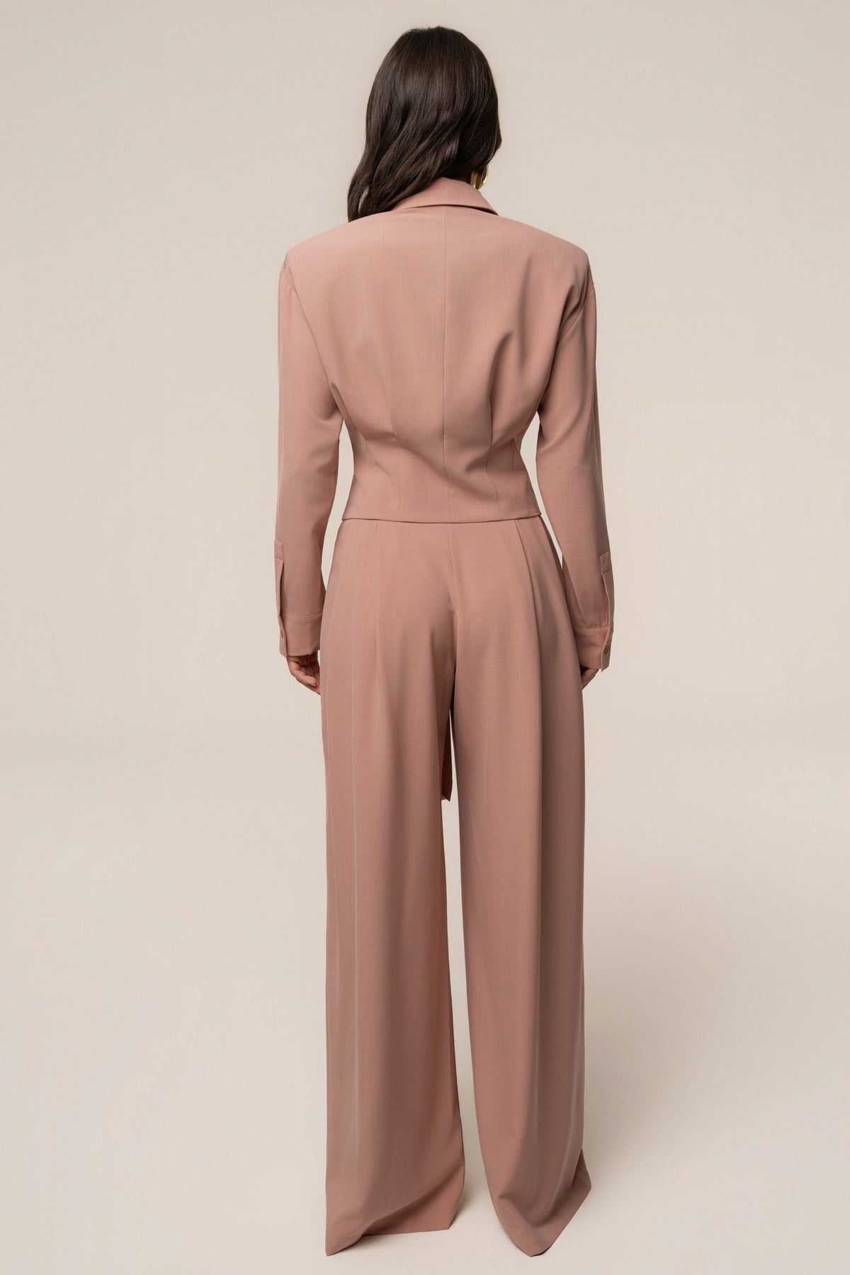 Mauve Estate Pleated Trouser