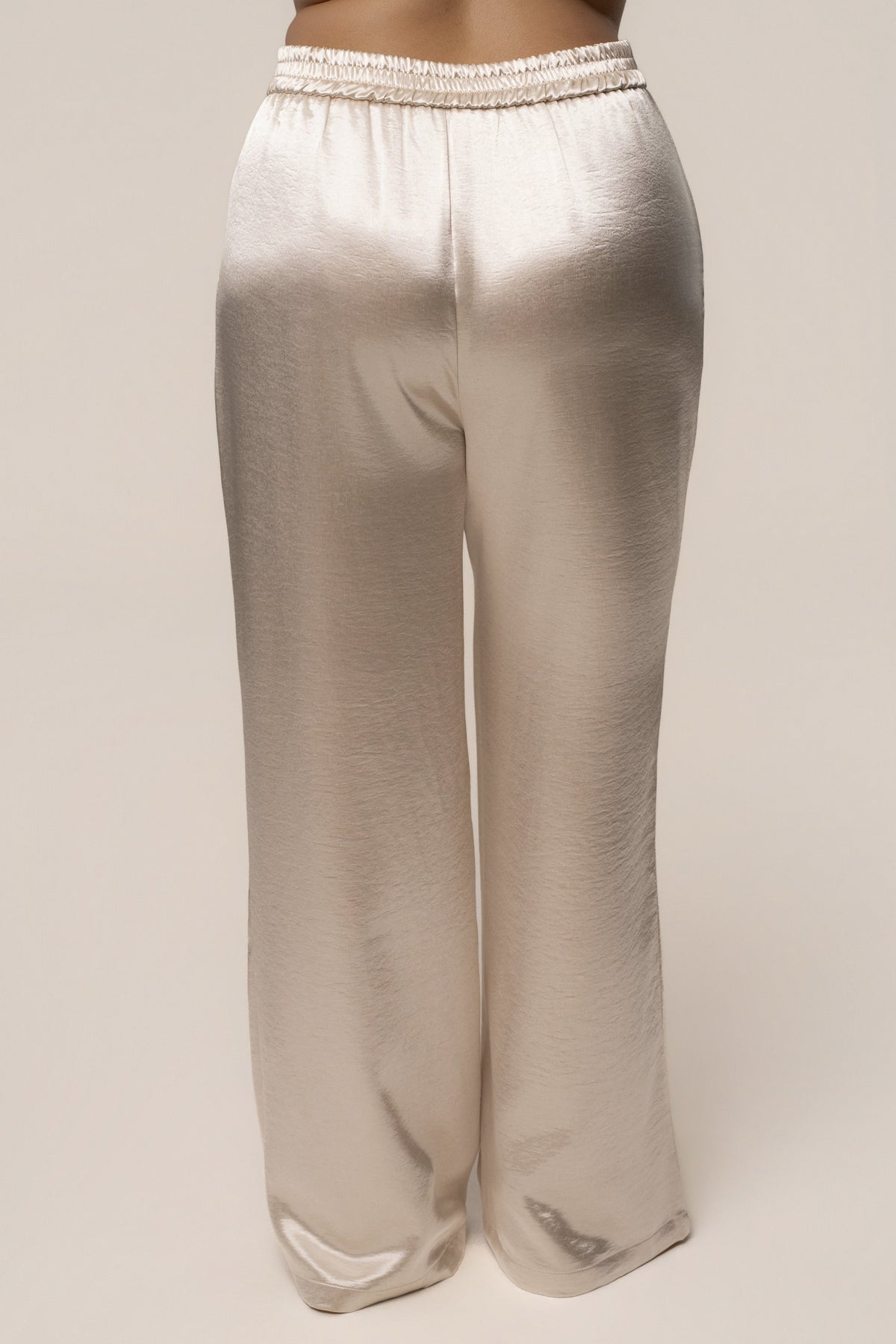 Ivory Thea Satin Pants