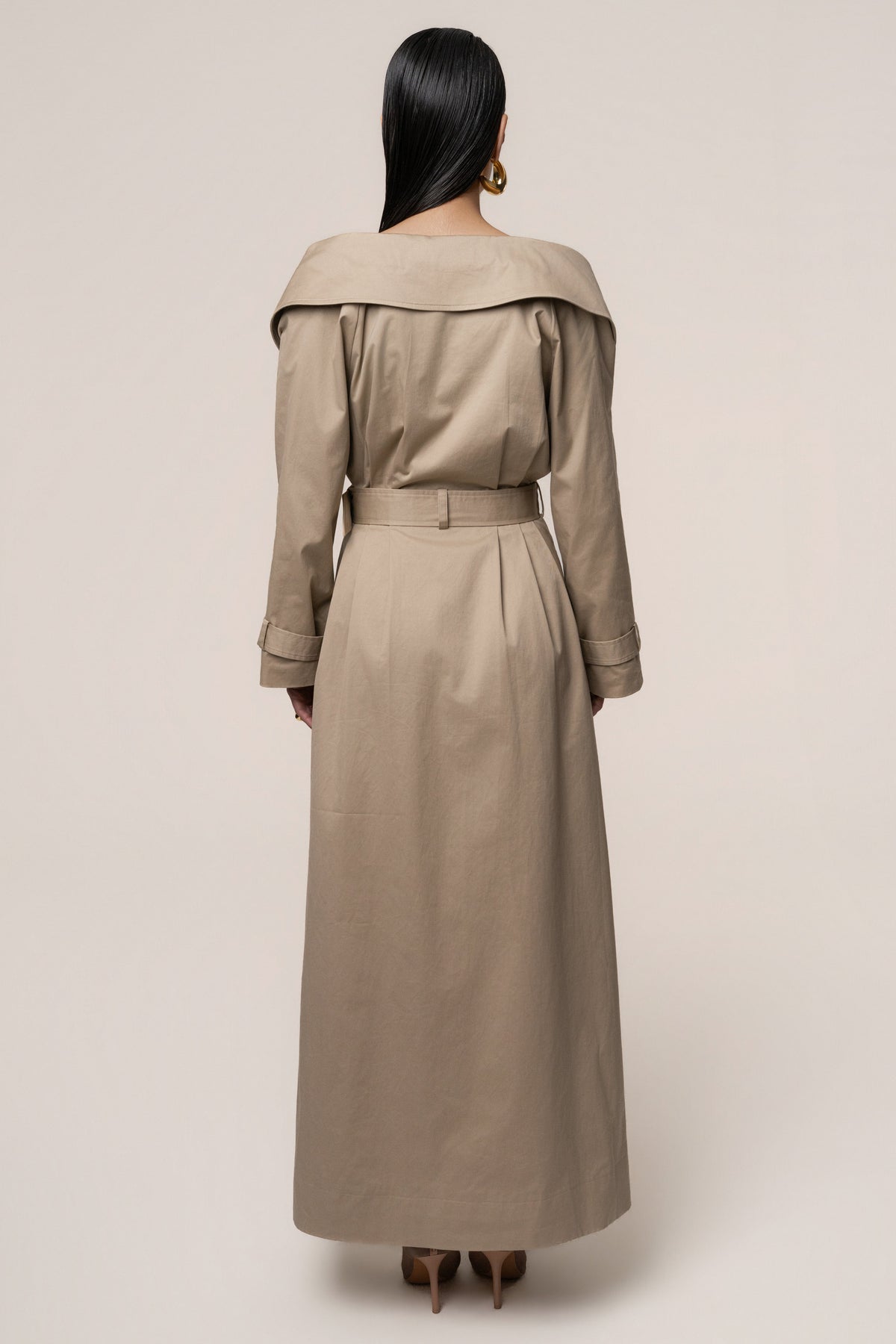 Stone Soft Authority Trench Coat
