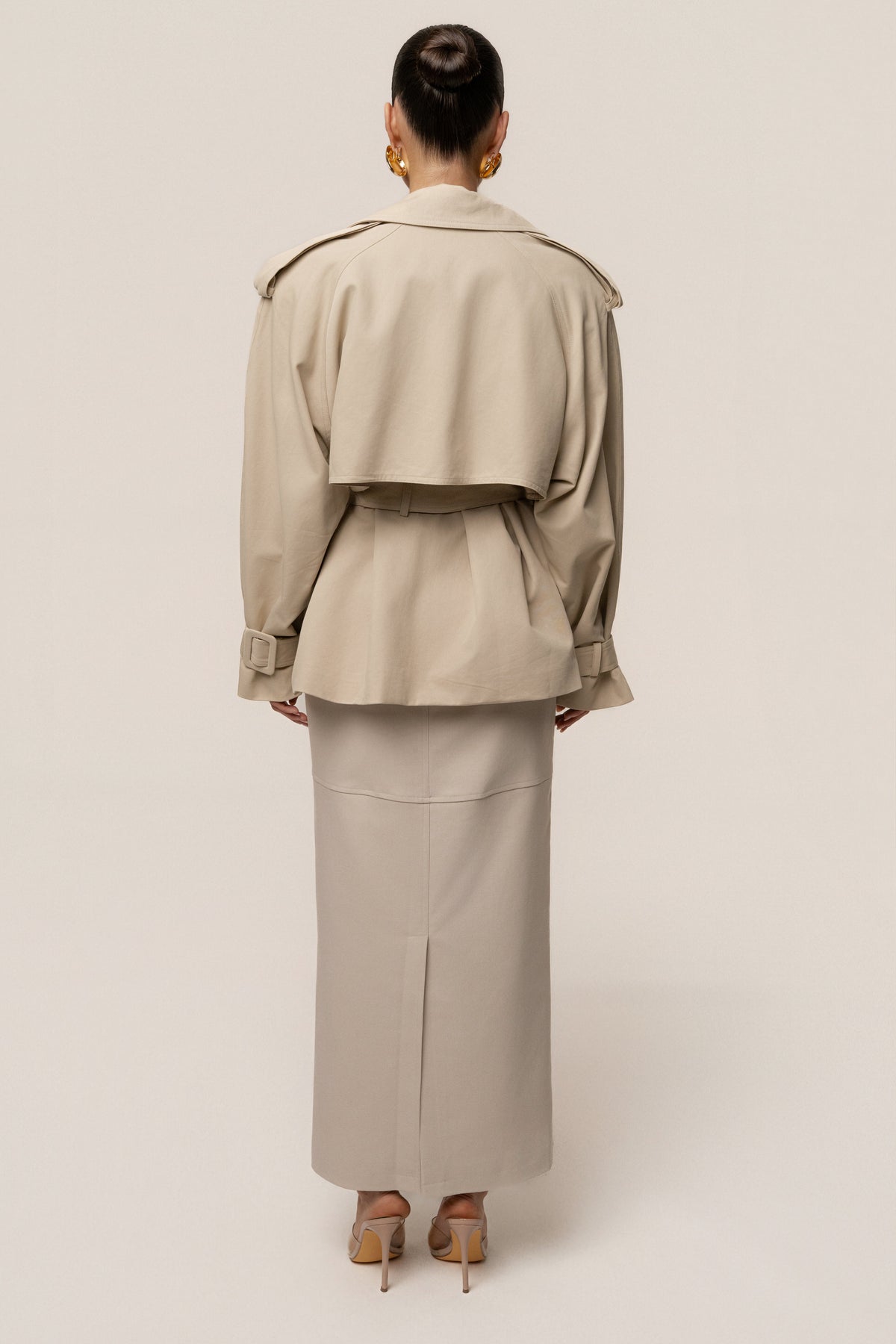 Khaki Classic Oversized Trench