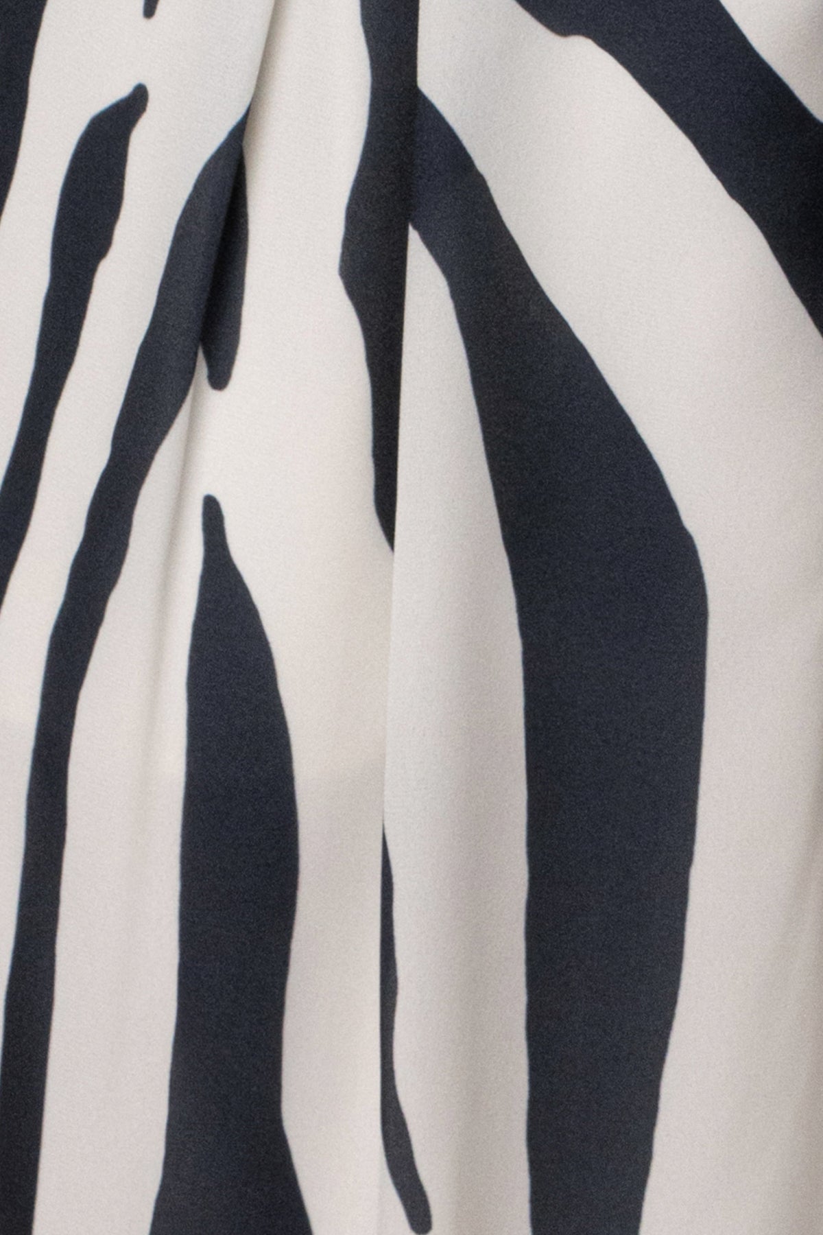 Navy Zebra Soft Pleated Trouser