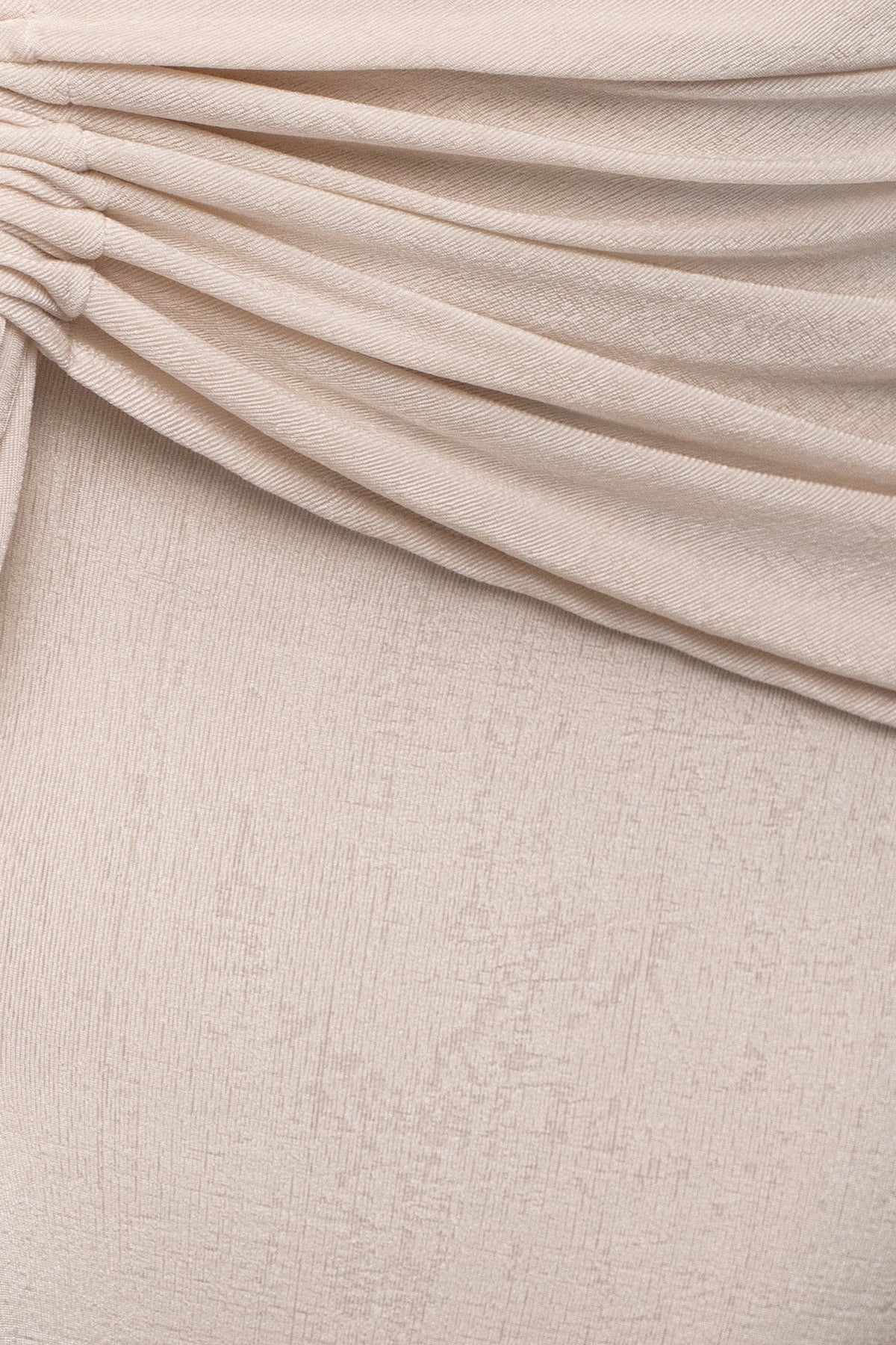 Ivory Muse Draped Maxi Skirt