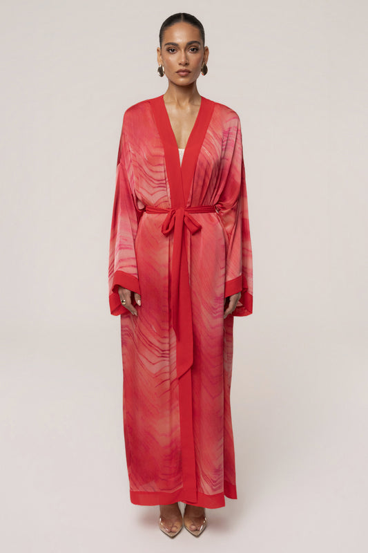 Red Bahía Satin Duster