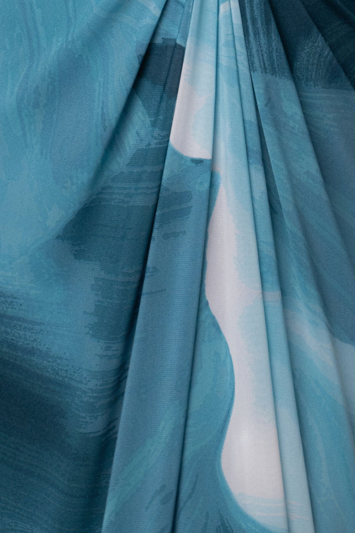 Sunset Blue Hera Draped Maxi Skirt