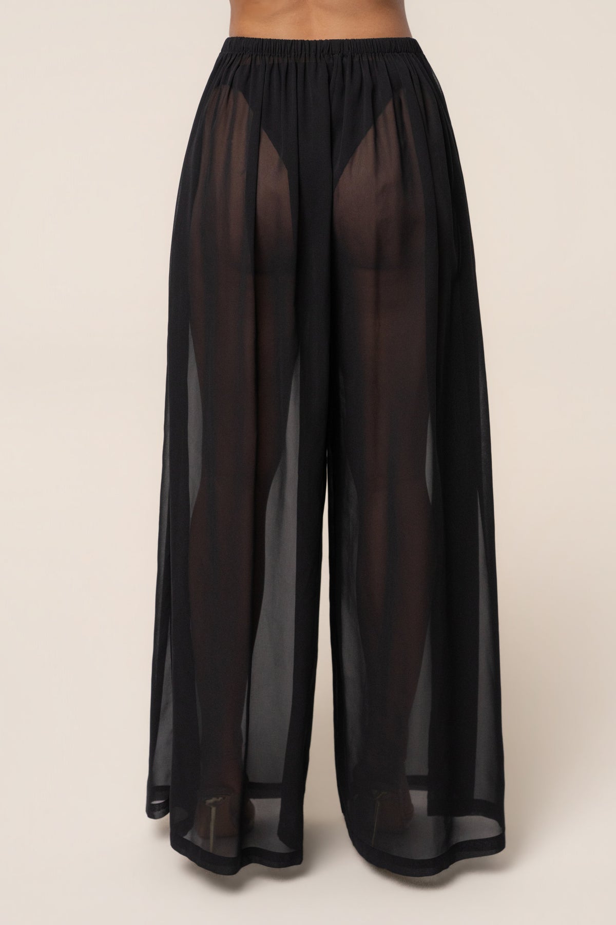 Black Resort Glow Chiffon Pant