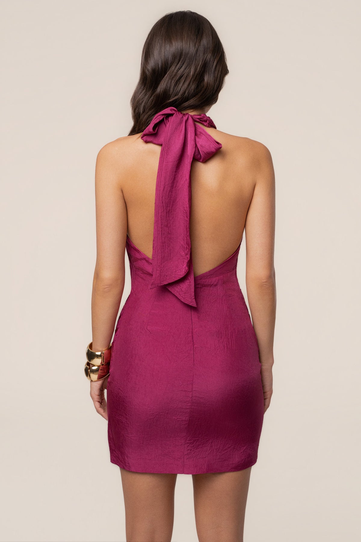 Fuchsia Sailing Into Night Mini Dress