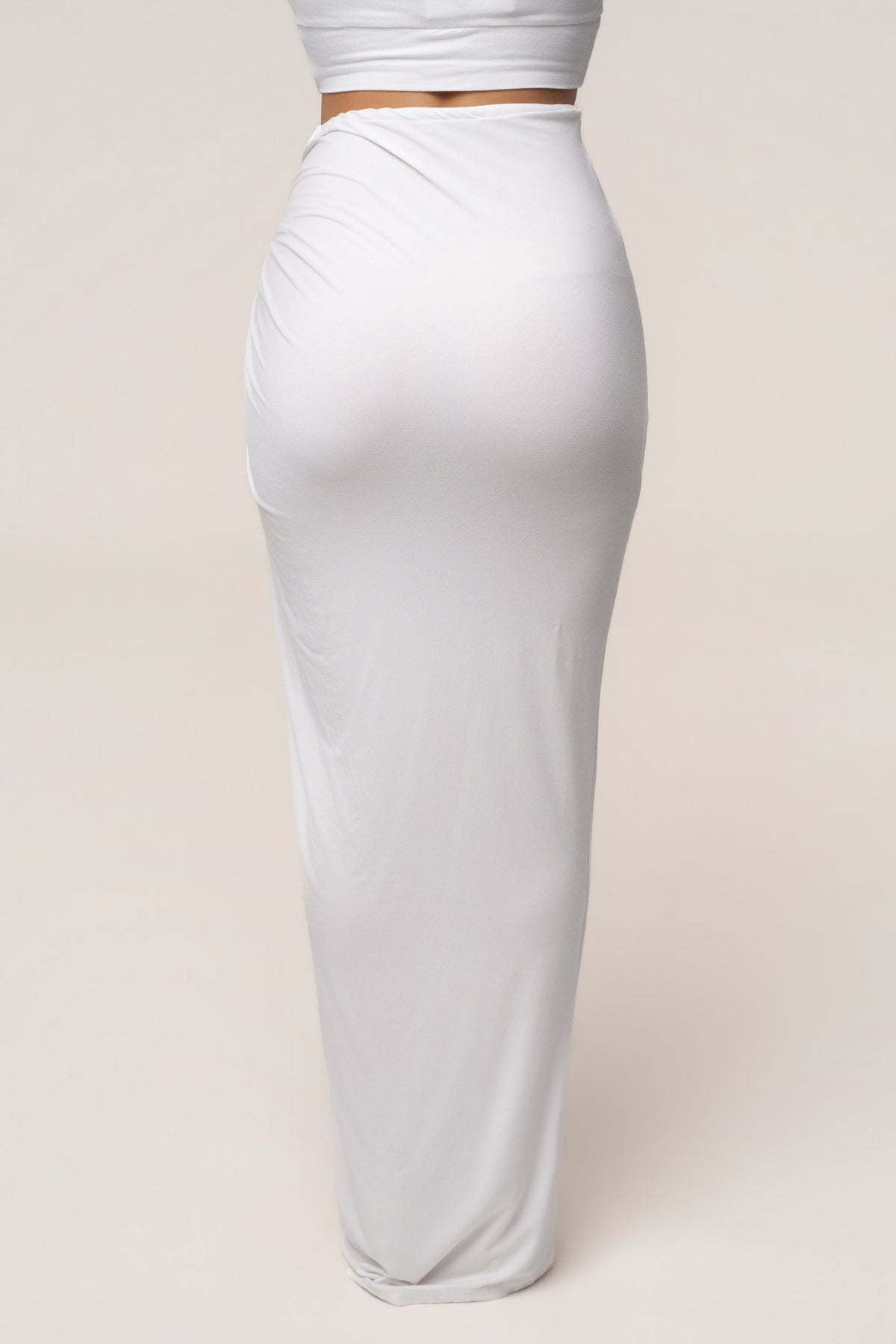 White Island Drape Maxi Skirt