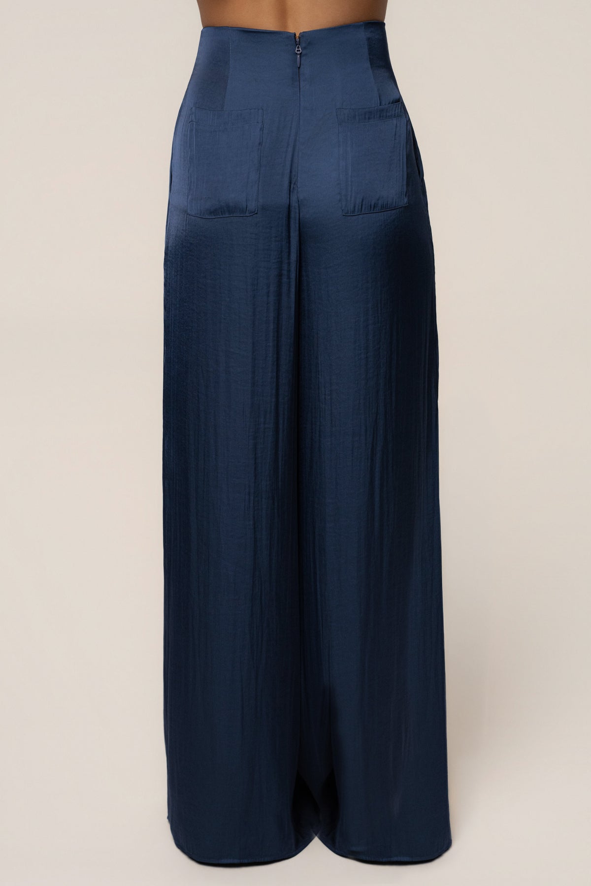 Blue Core Form Pleated Trouser
