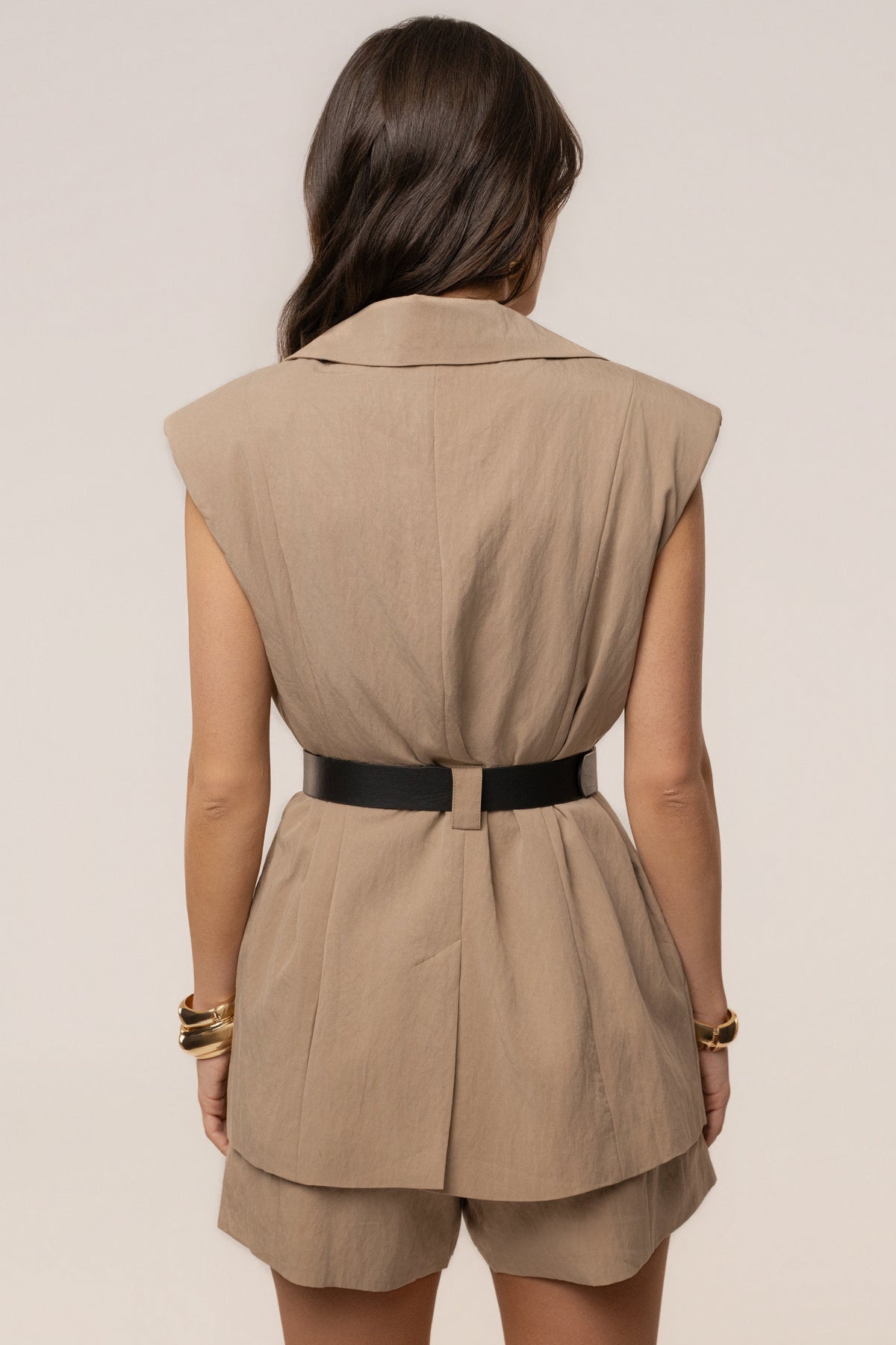Tan Main Agenda Romper