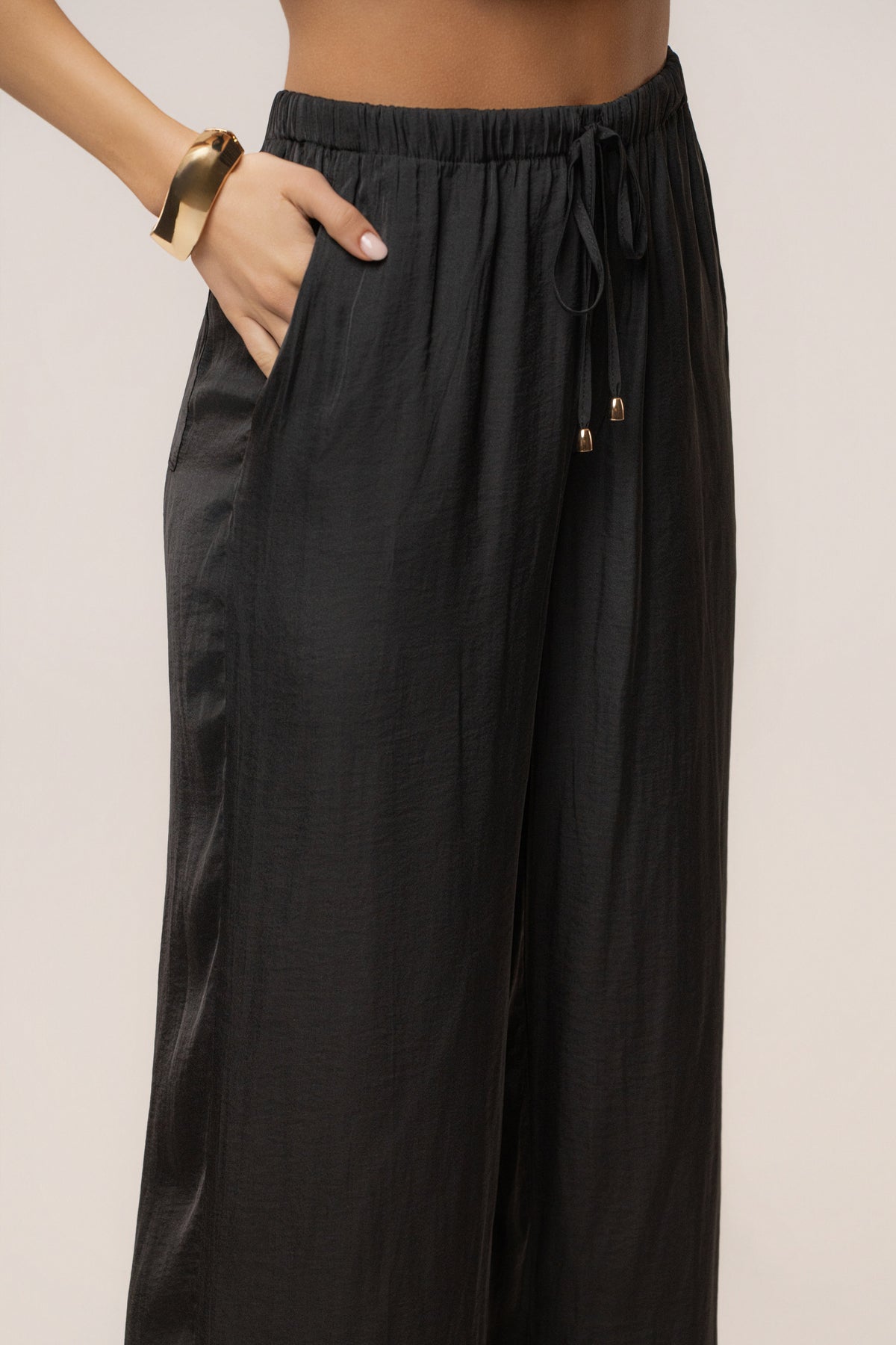 Black Seaside Glow Pants