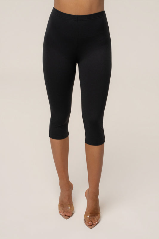 Black Essential Capri Legging