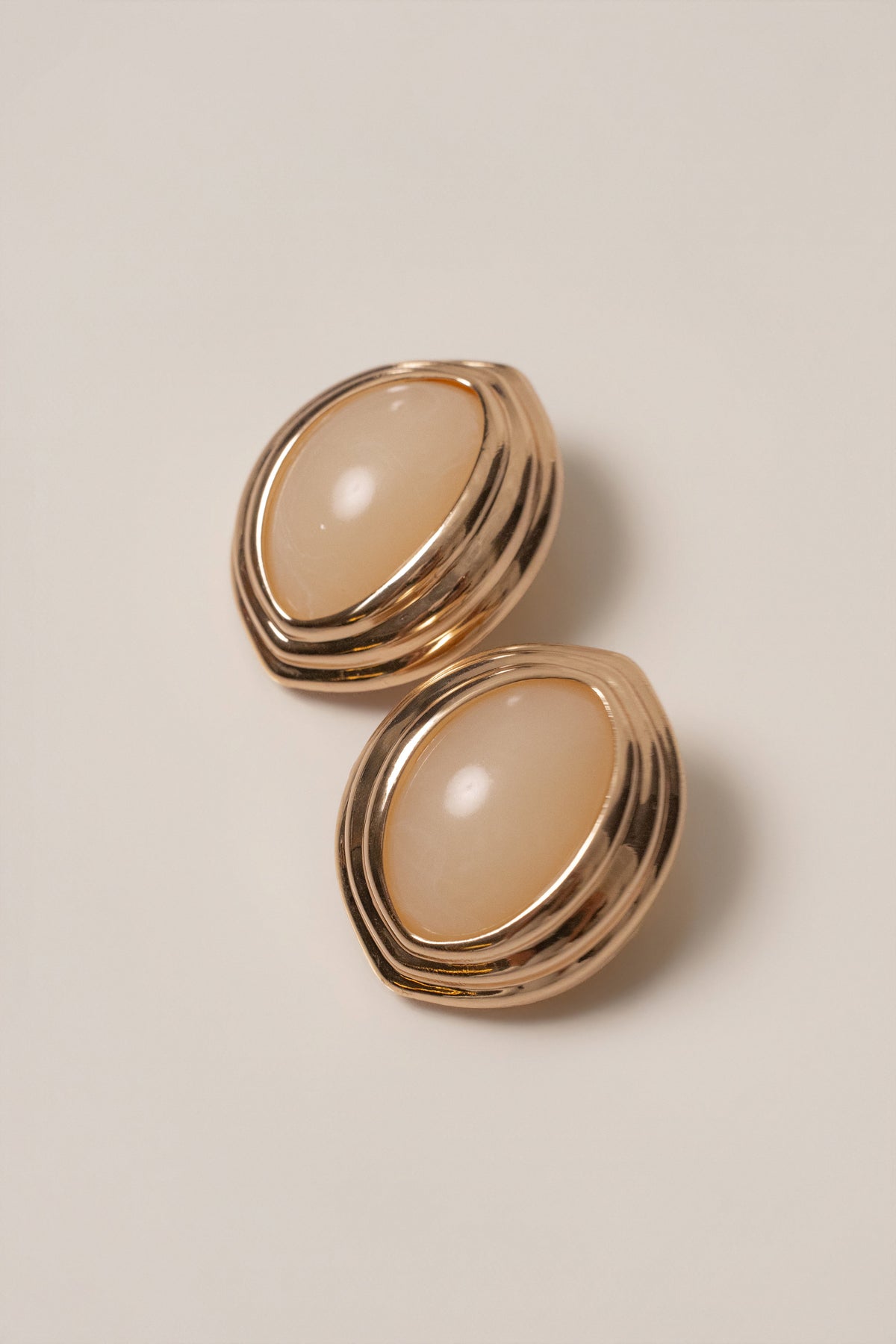Ivory Inner Glow Stone Earrings