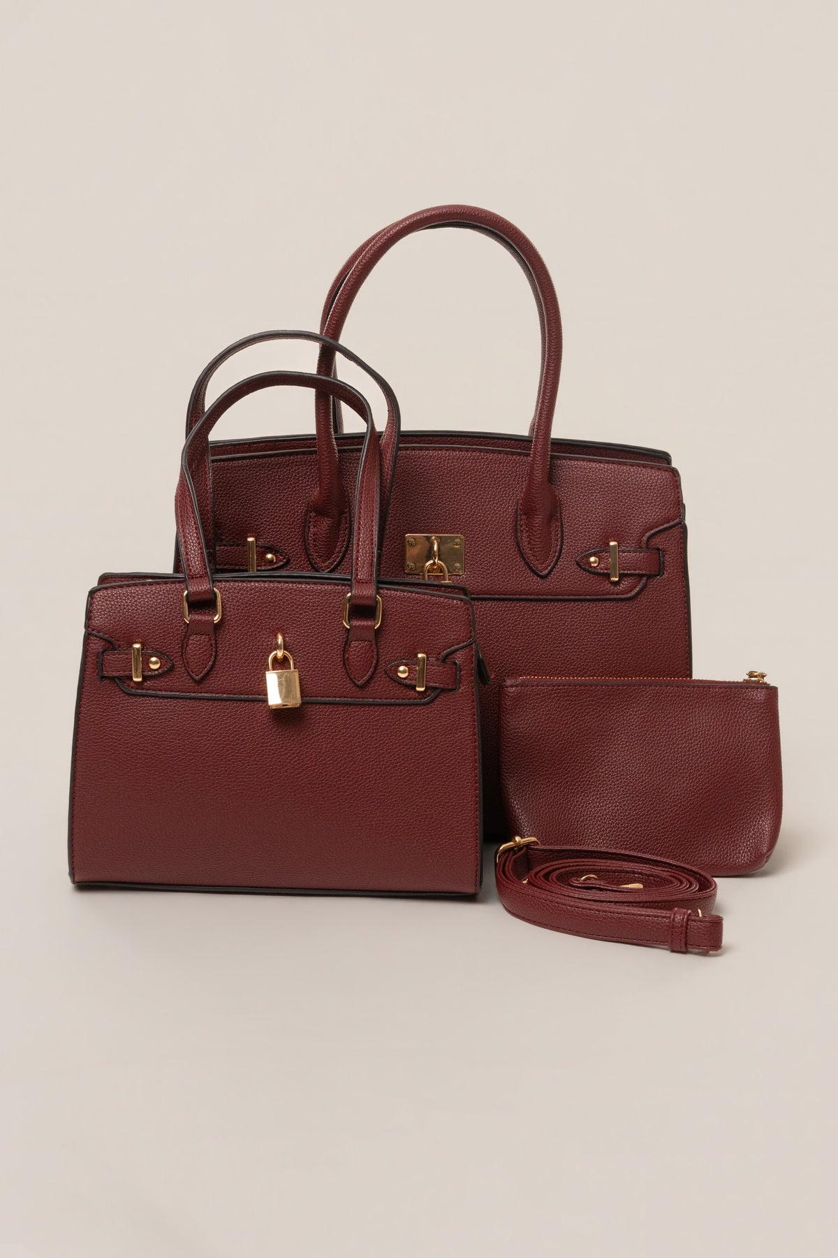 Burgundy Alva Handbag