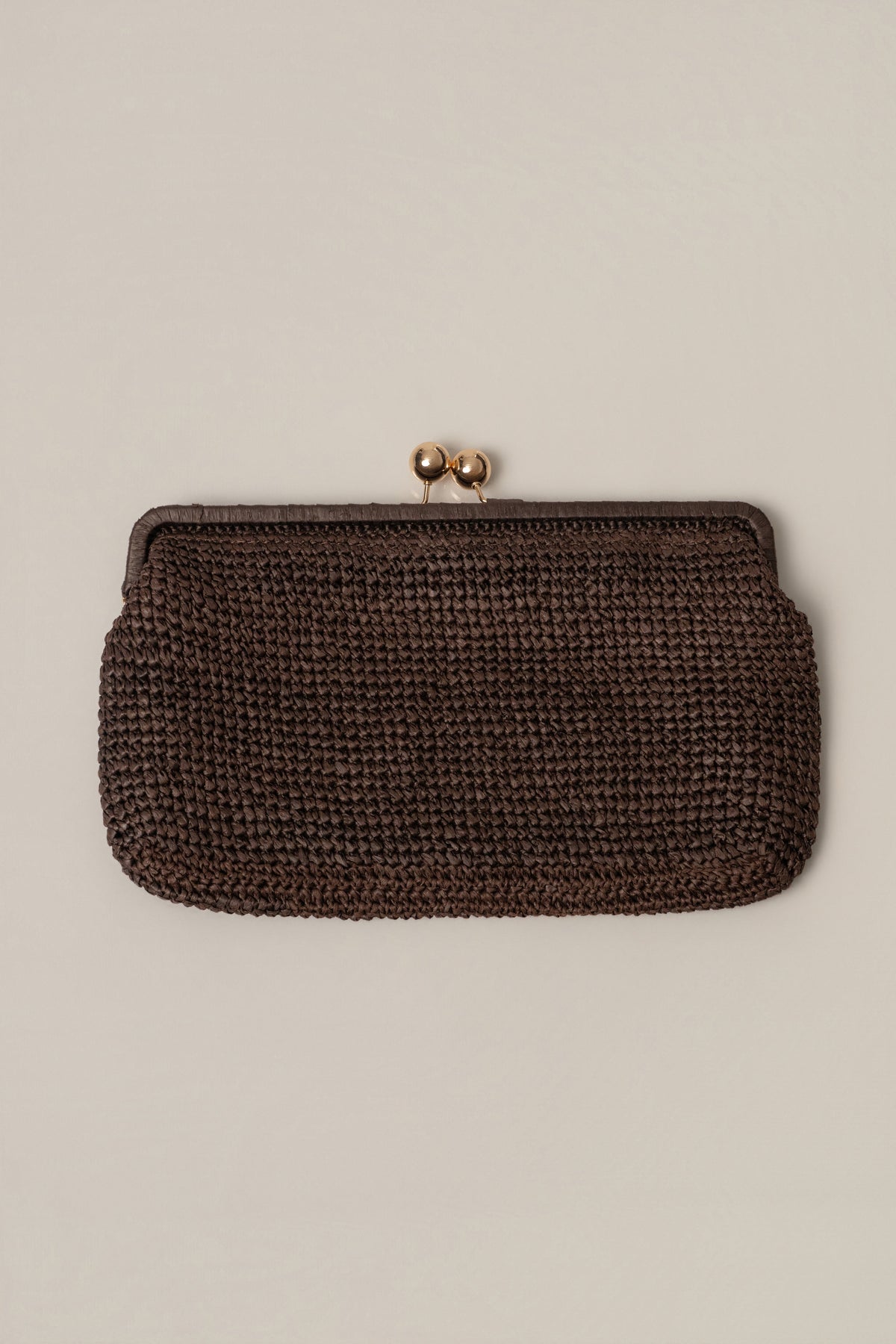 Chocolate Sunkissed Clasp Clutch