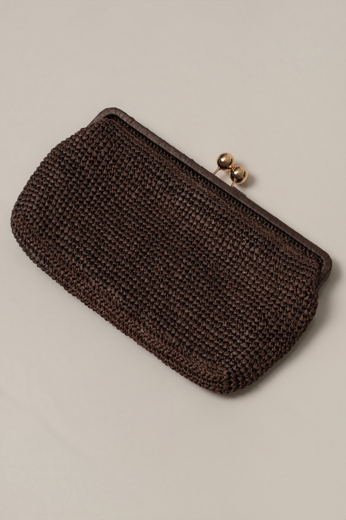 Chocolate Sunkissed Clasp Clutch