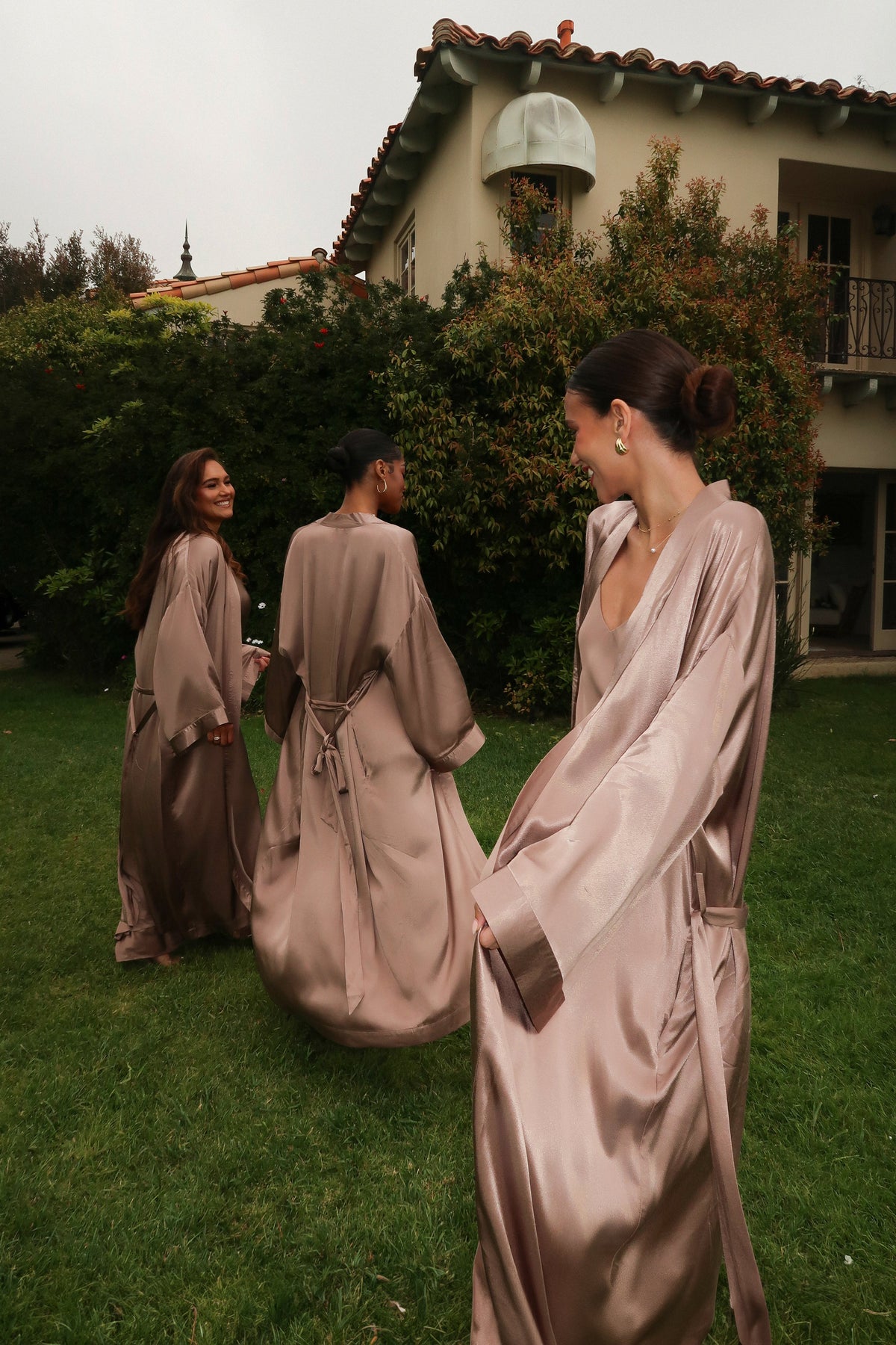 Bronze Forever And Always Satin Robe
