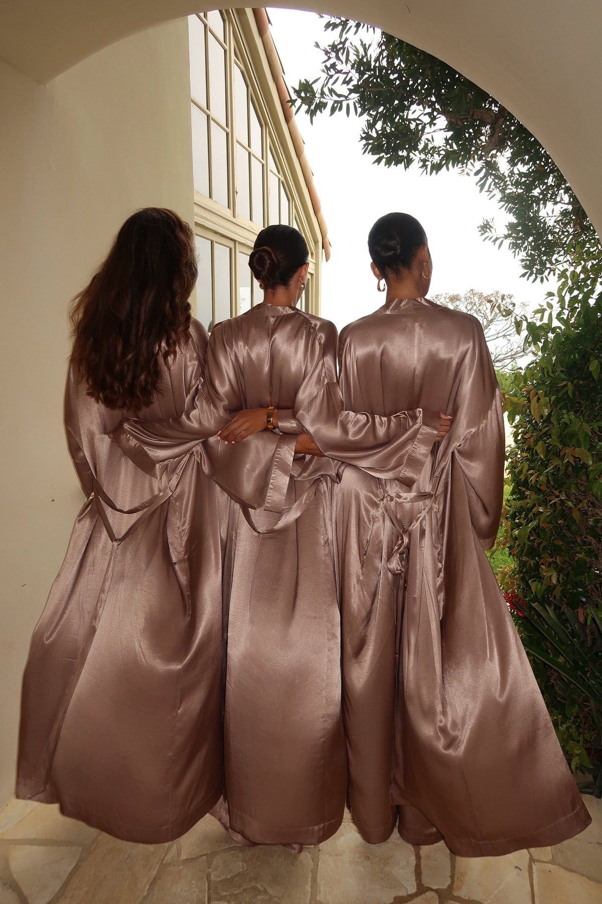 Bronze Forever And Always Satin Robe