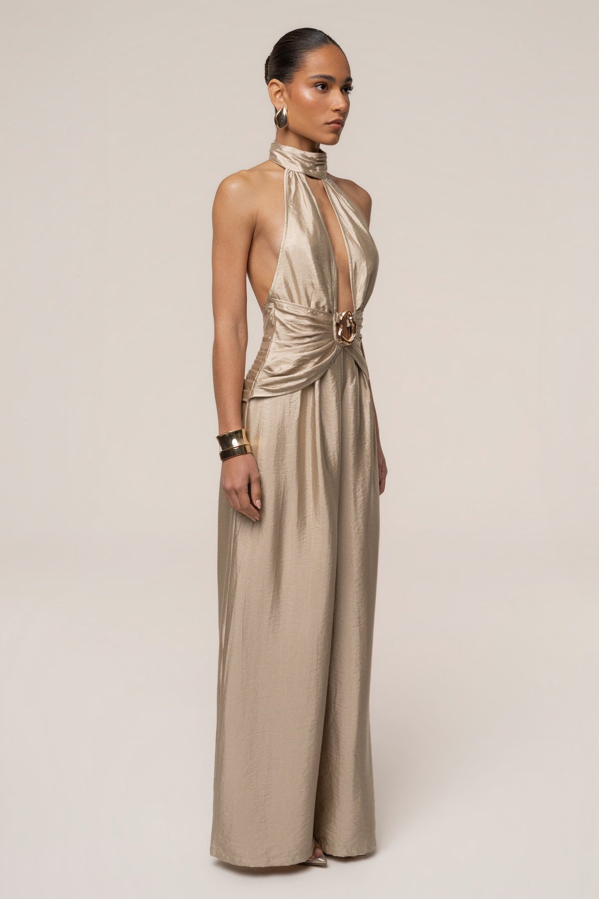 Gold Accent Jumpsuit