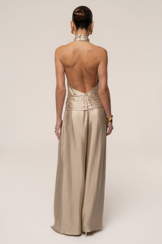 Gold Accent Jumpsuit