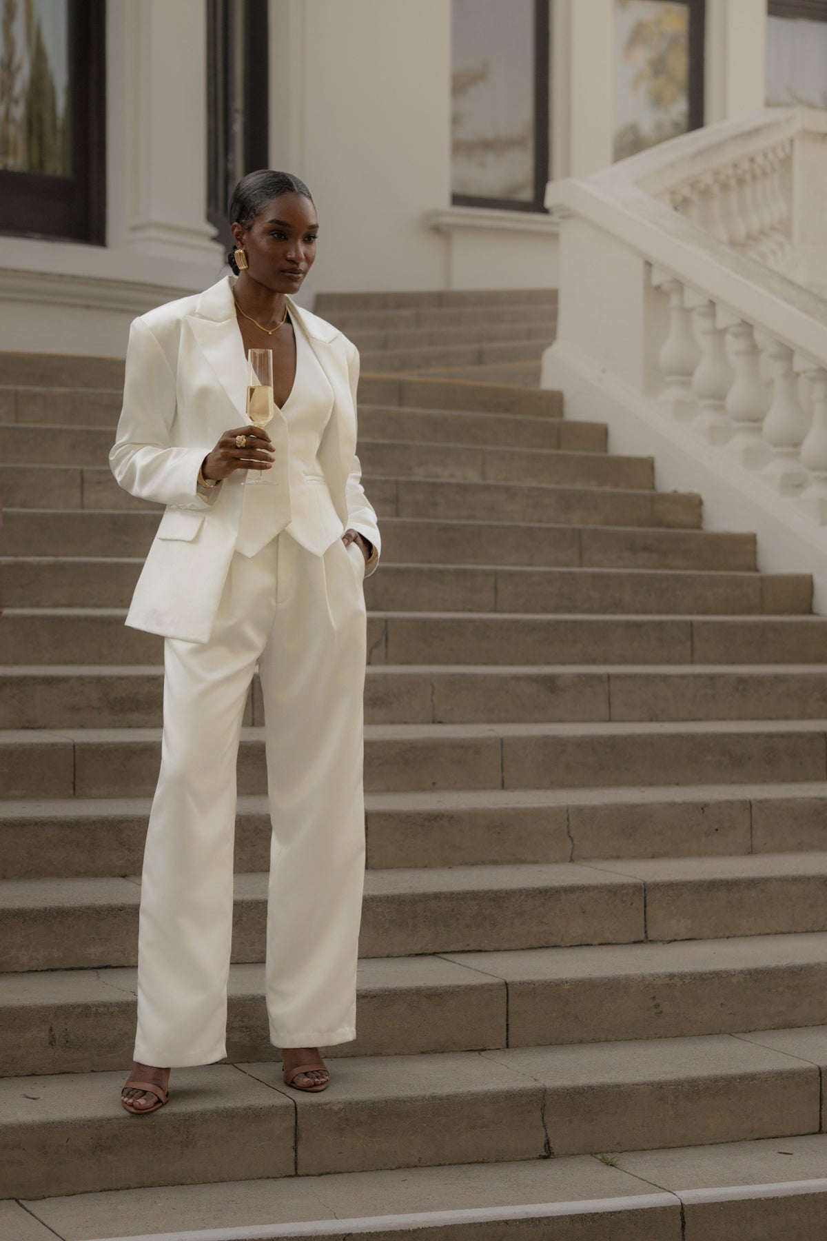 White City Nights Satin Trouser