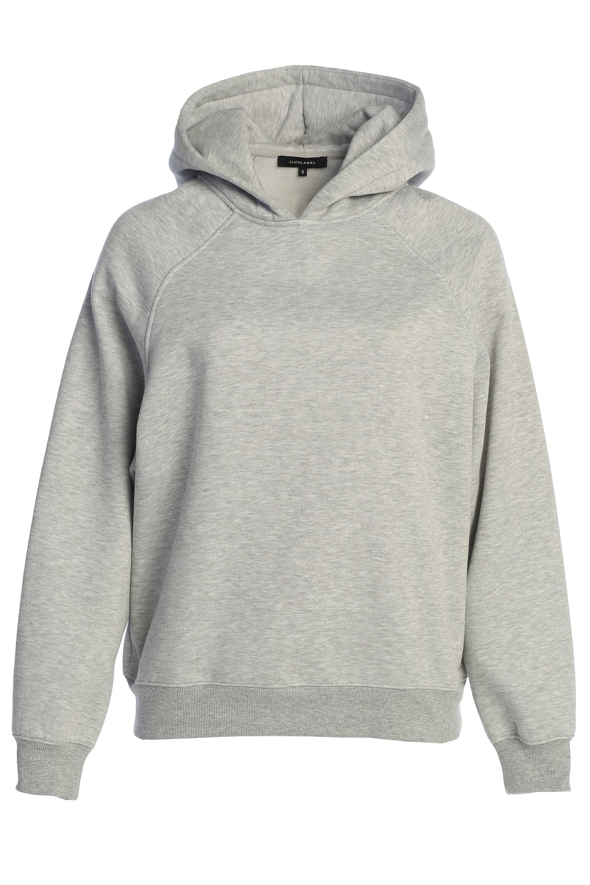 Heather Grey JLUXLABEL Logo Pullover Hoodie