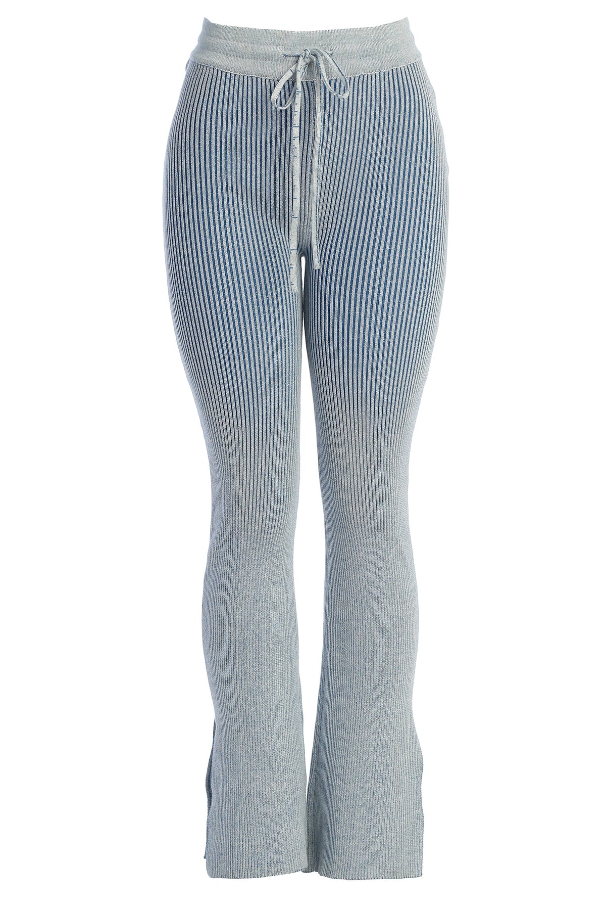 Denim/White Faya Ribbed Pants
