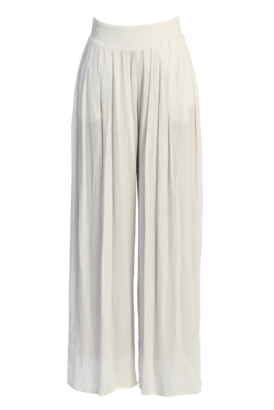 White After Sunset Pleated Pants
