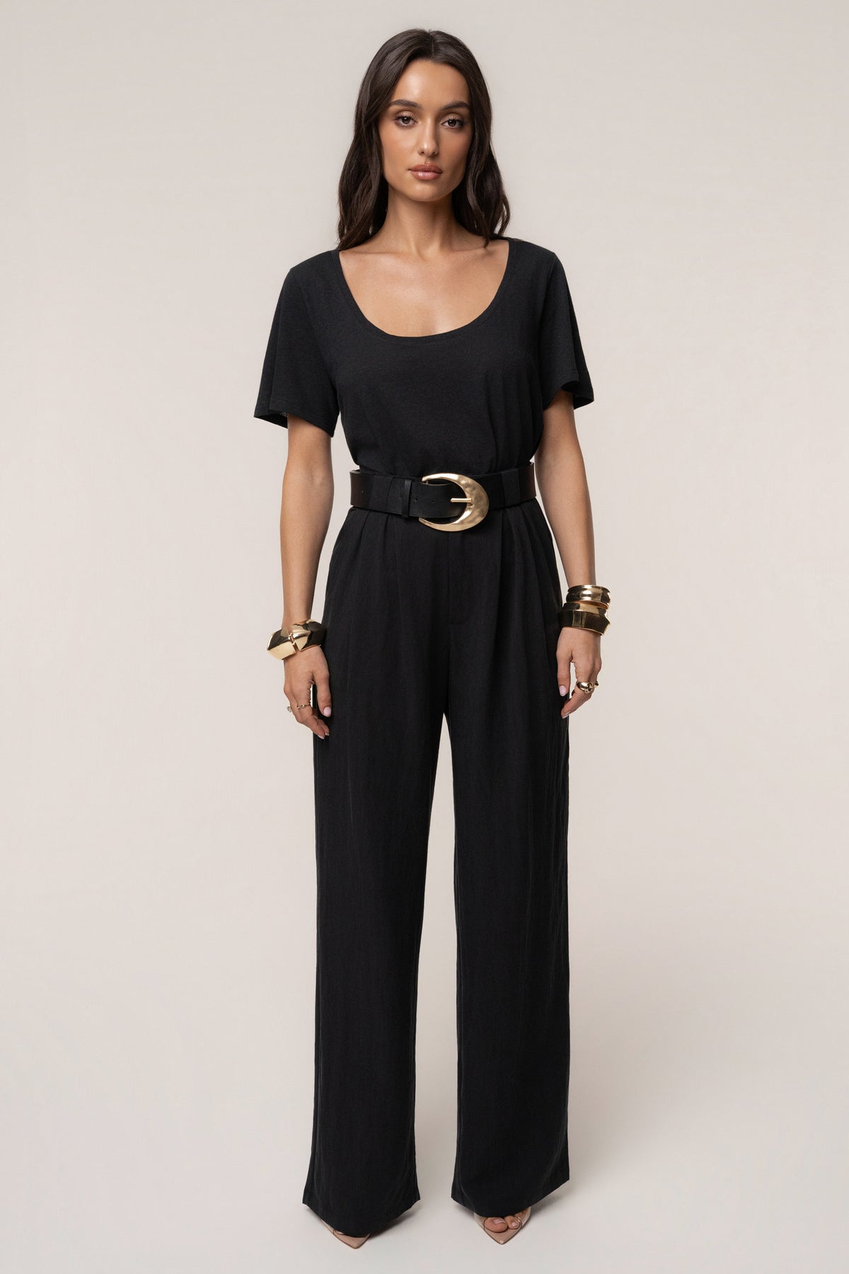 Black Stay Ready Trouser