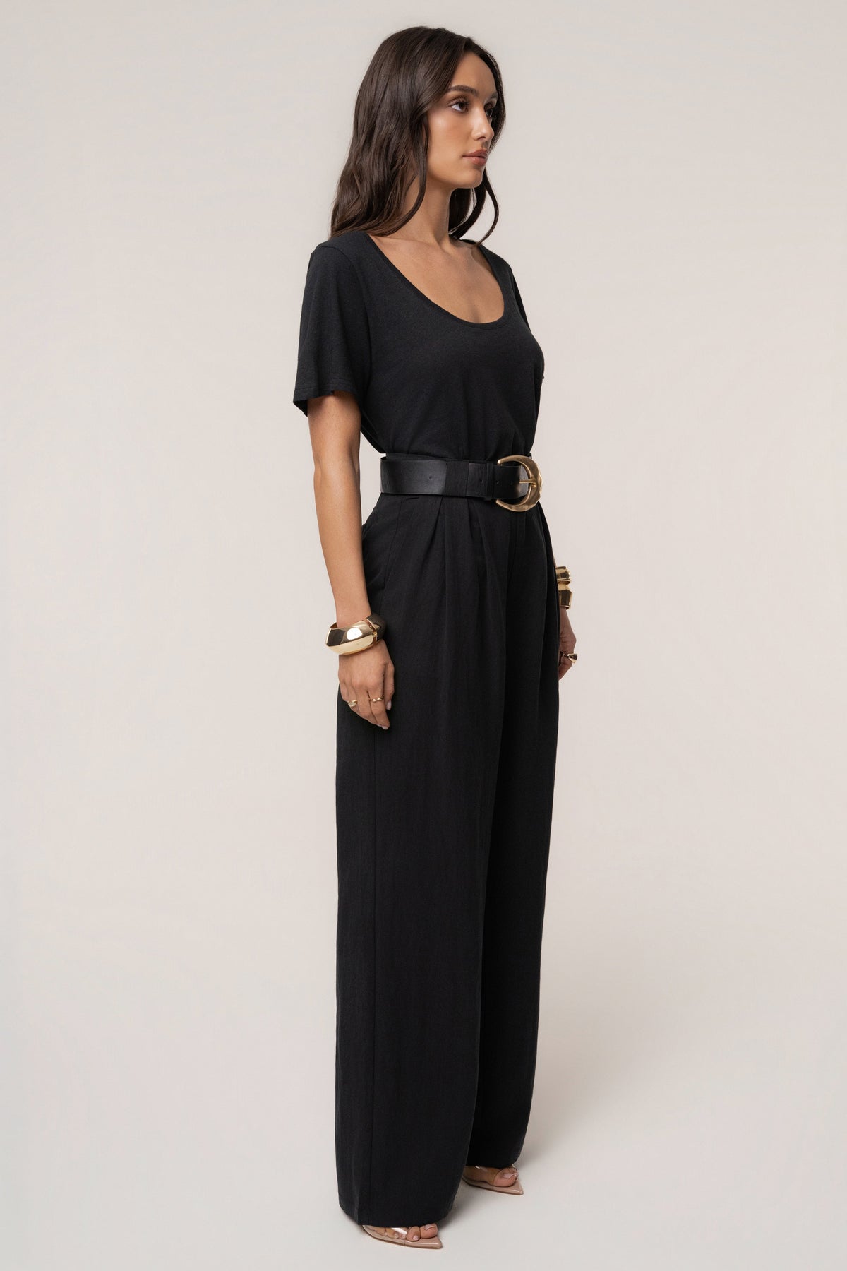 Black Stay Ready Trouser