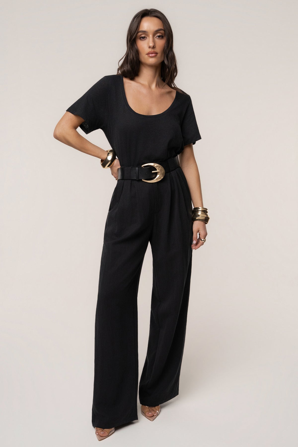 Black Stay Ready Trouser