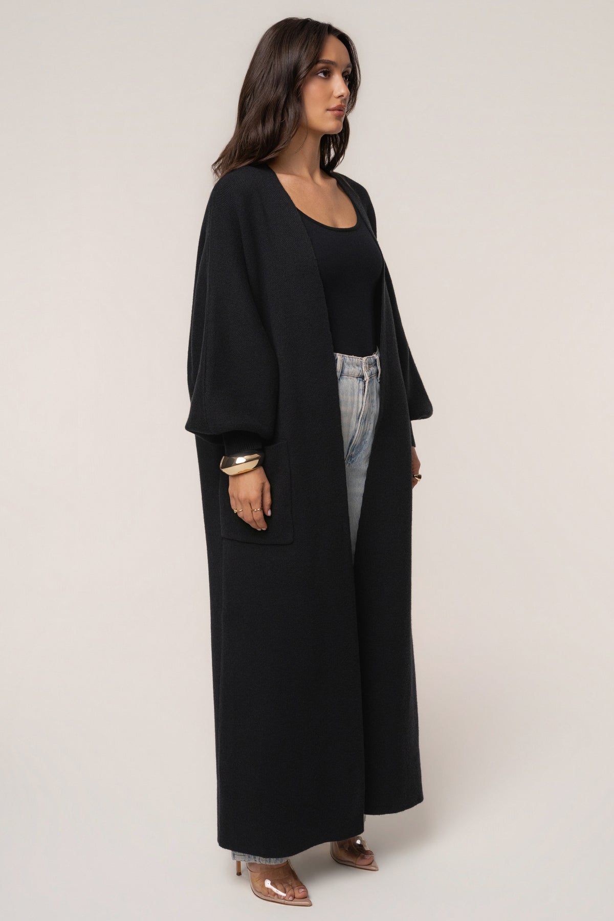 Black Soft Embrace Cardigan