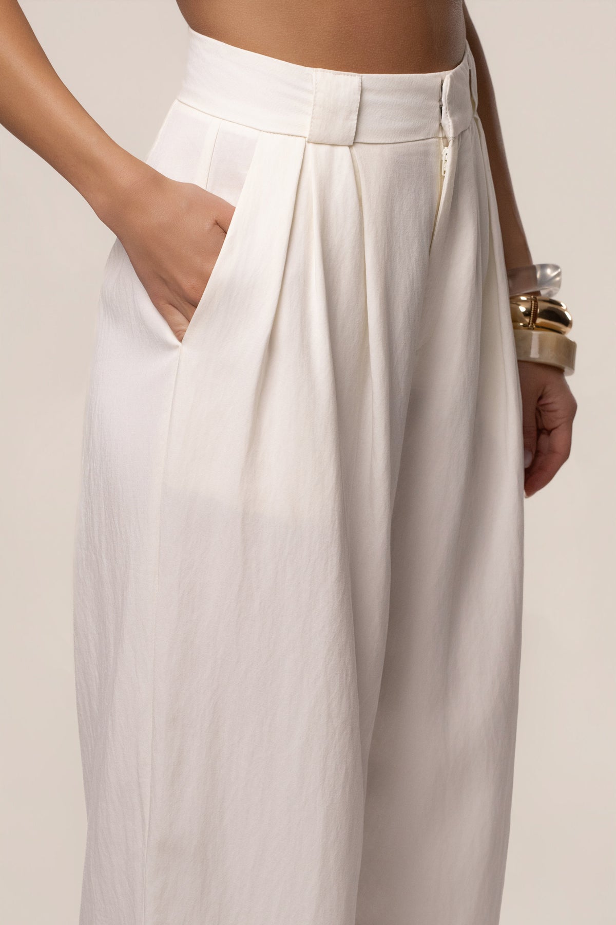 Ivory Stay Ready Trouser
