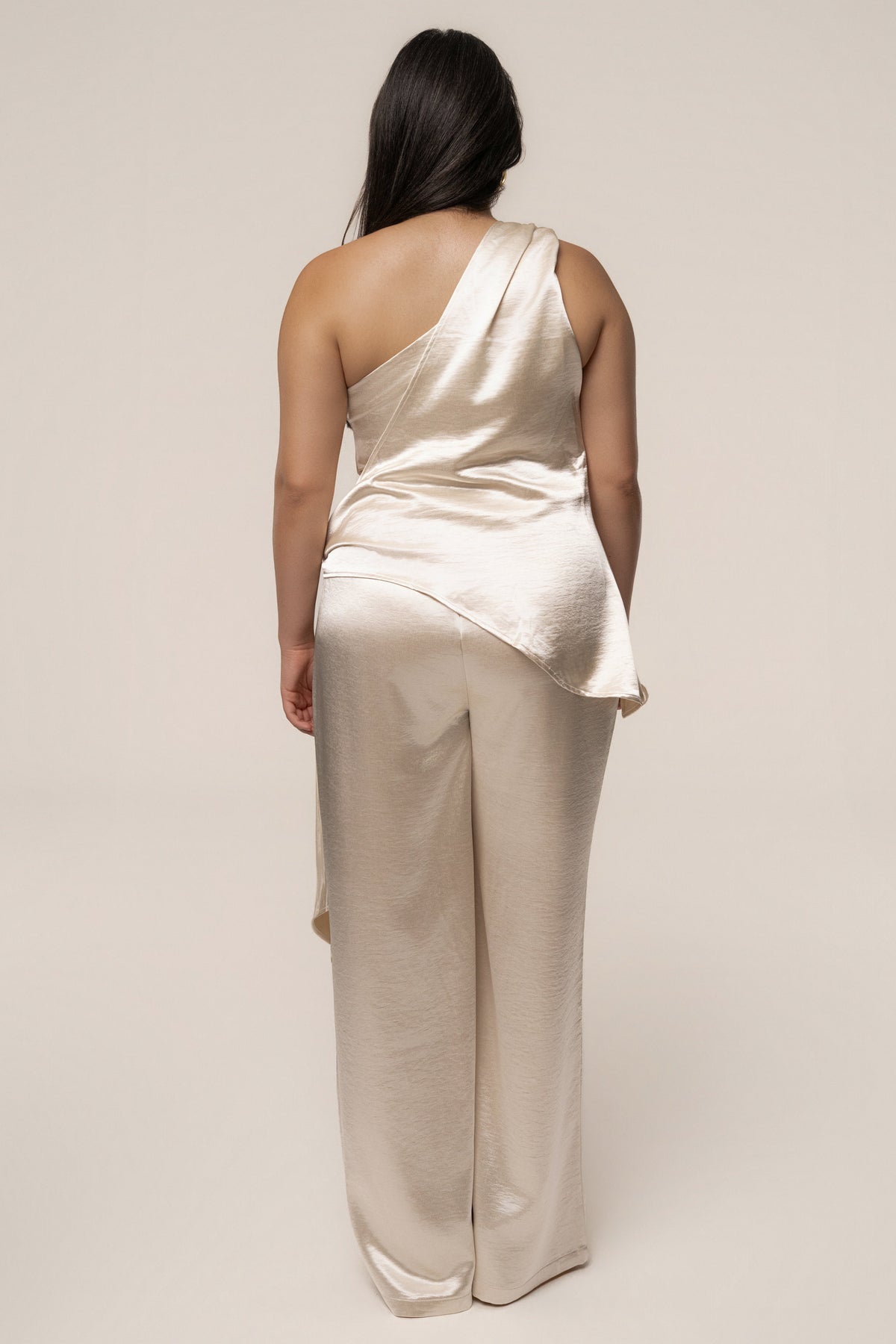 Ivory Thea Satin Pants