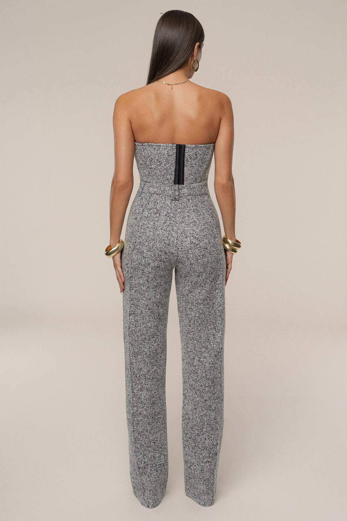 Lt. Grey Stay Sharp Tweed Trouser
