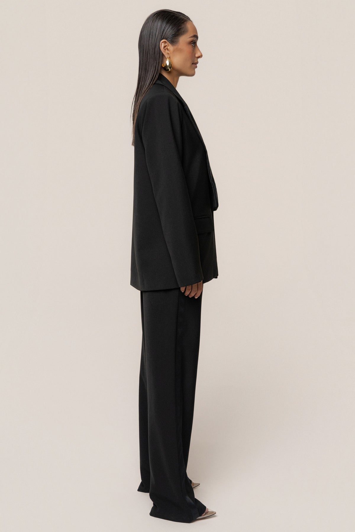 Black Suite Life Woven Pant