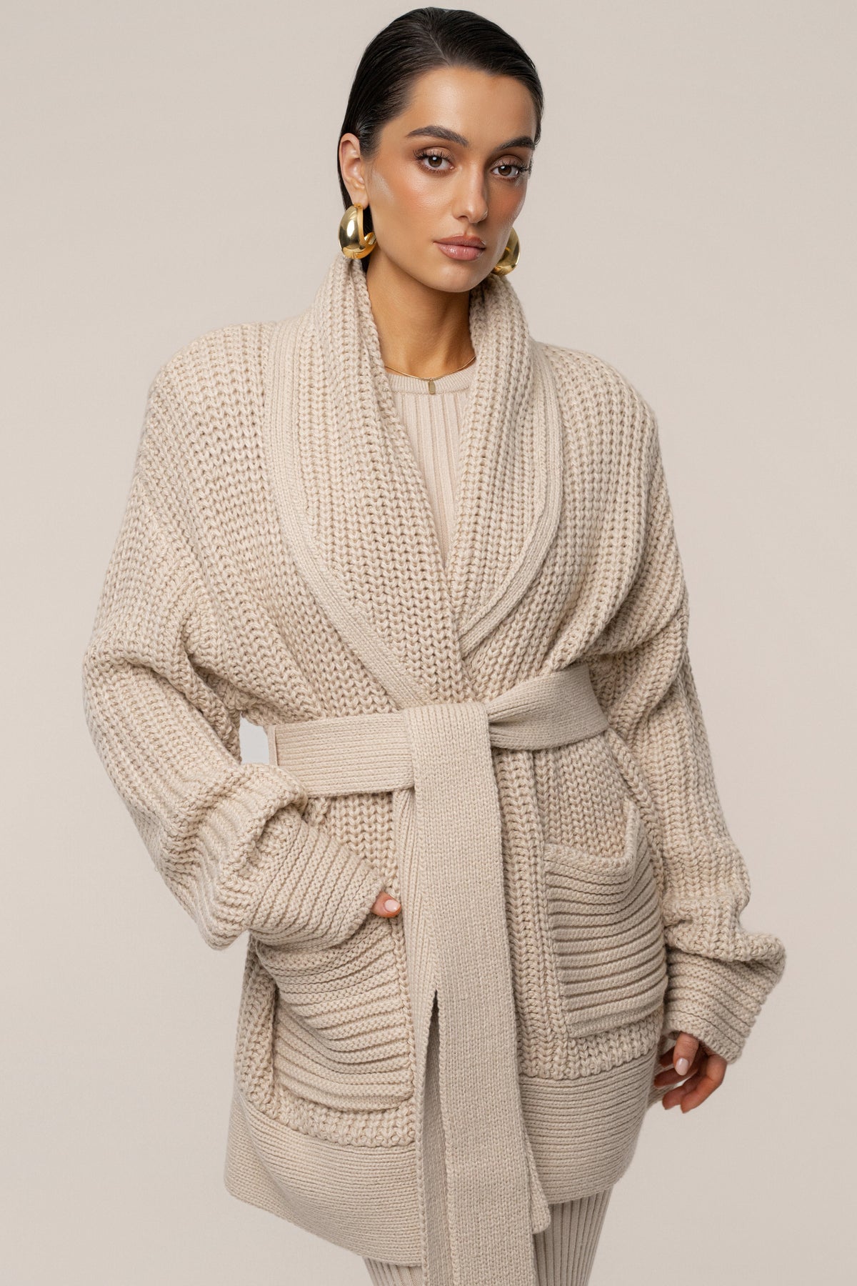 Stone Hazel Knit Cardigan