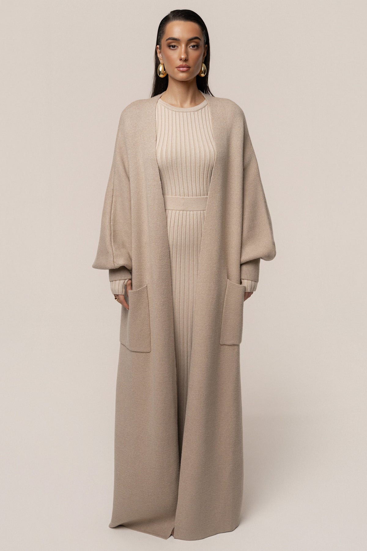 Beige Soft Embrace Cardigan