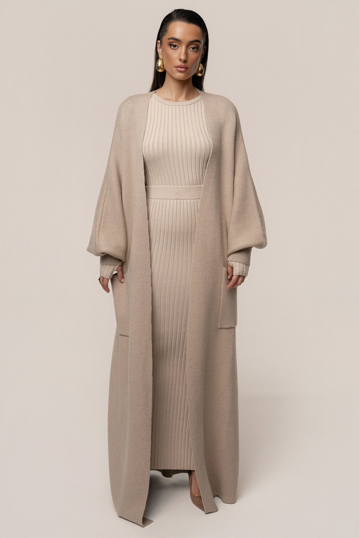 Beige Soft Embrace Cardigan