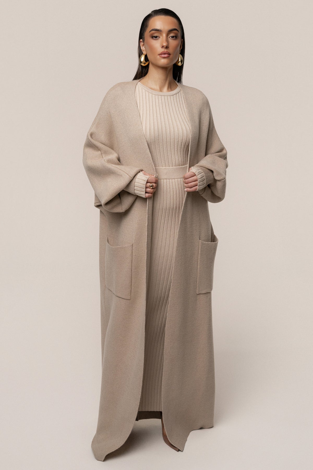 Beige Soft Embrace Cardigan