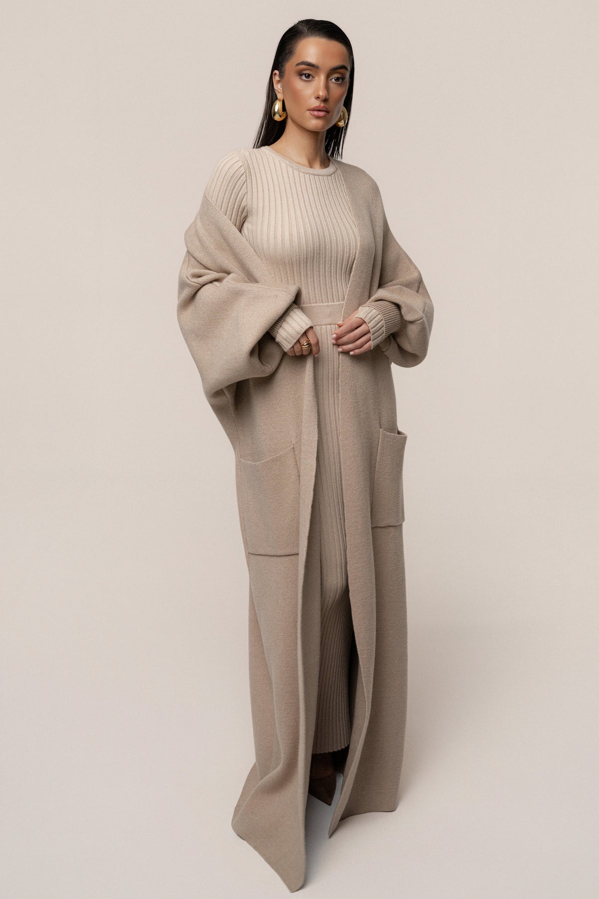 Beige Soft Embrace Cardigan