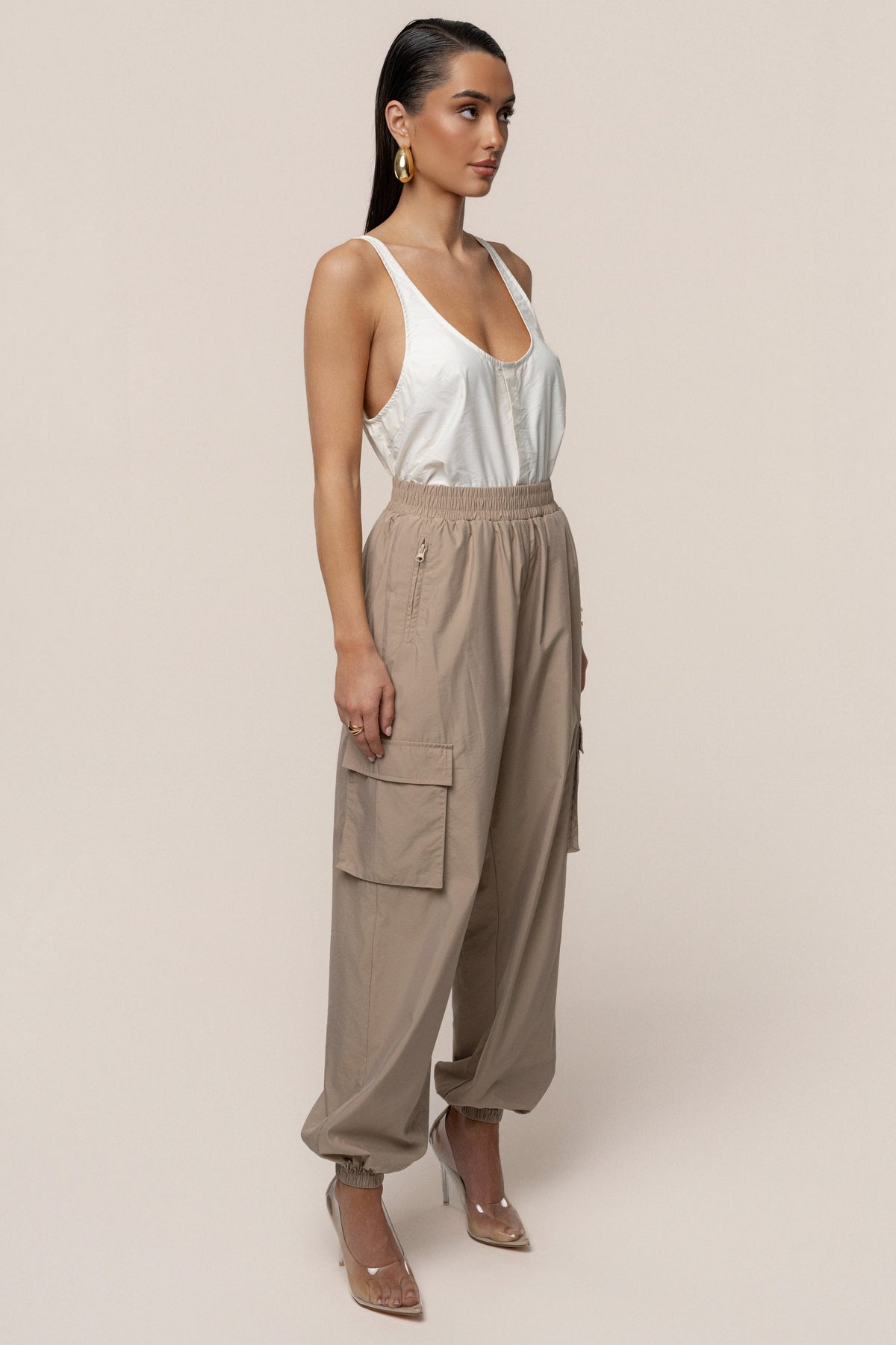 Beige Endure Jogger