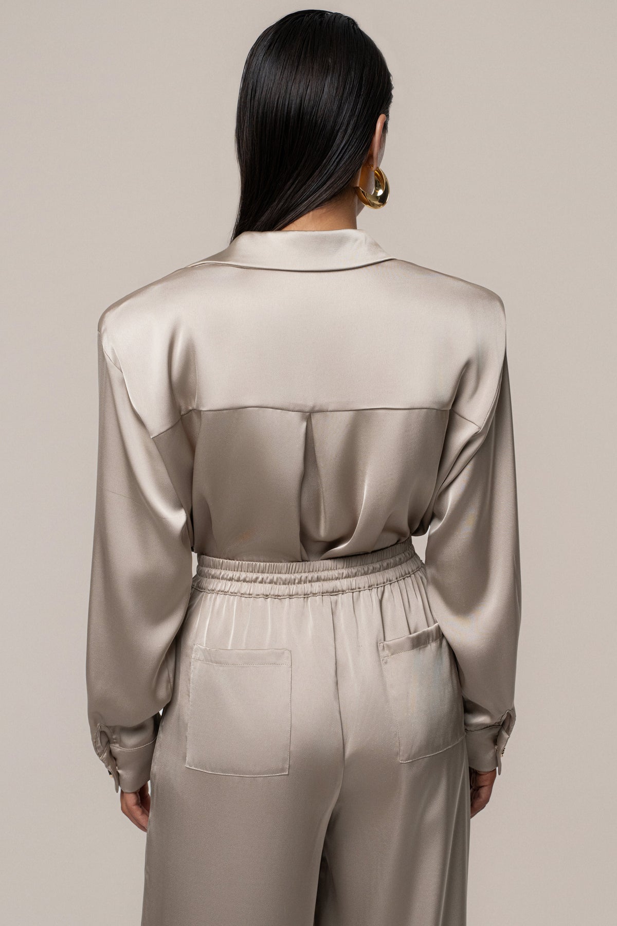 Beige Sunny Day Drawstring Pants