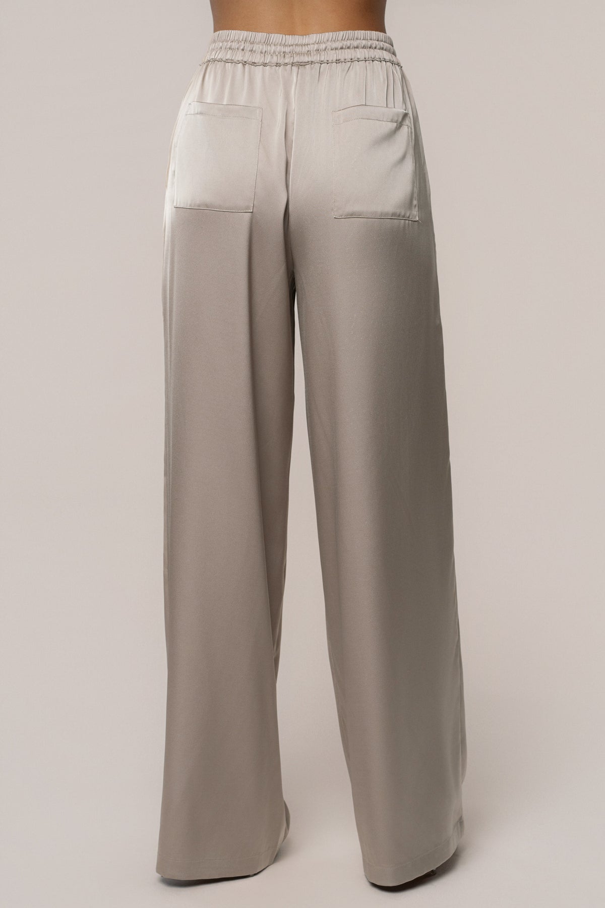 Beige Sunny Day Drawstring Pants
