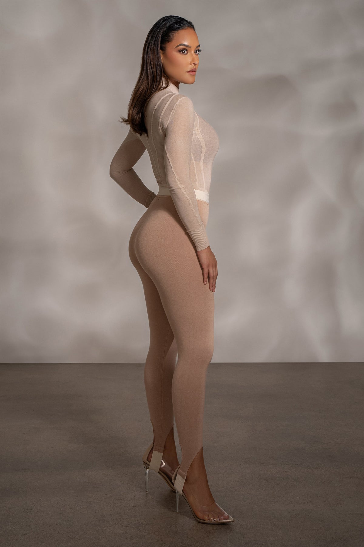 Beige Marlow Leggings