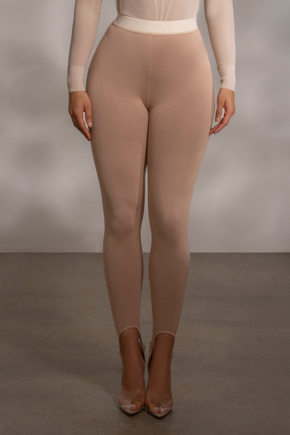 Beige Marlow Leggings