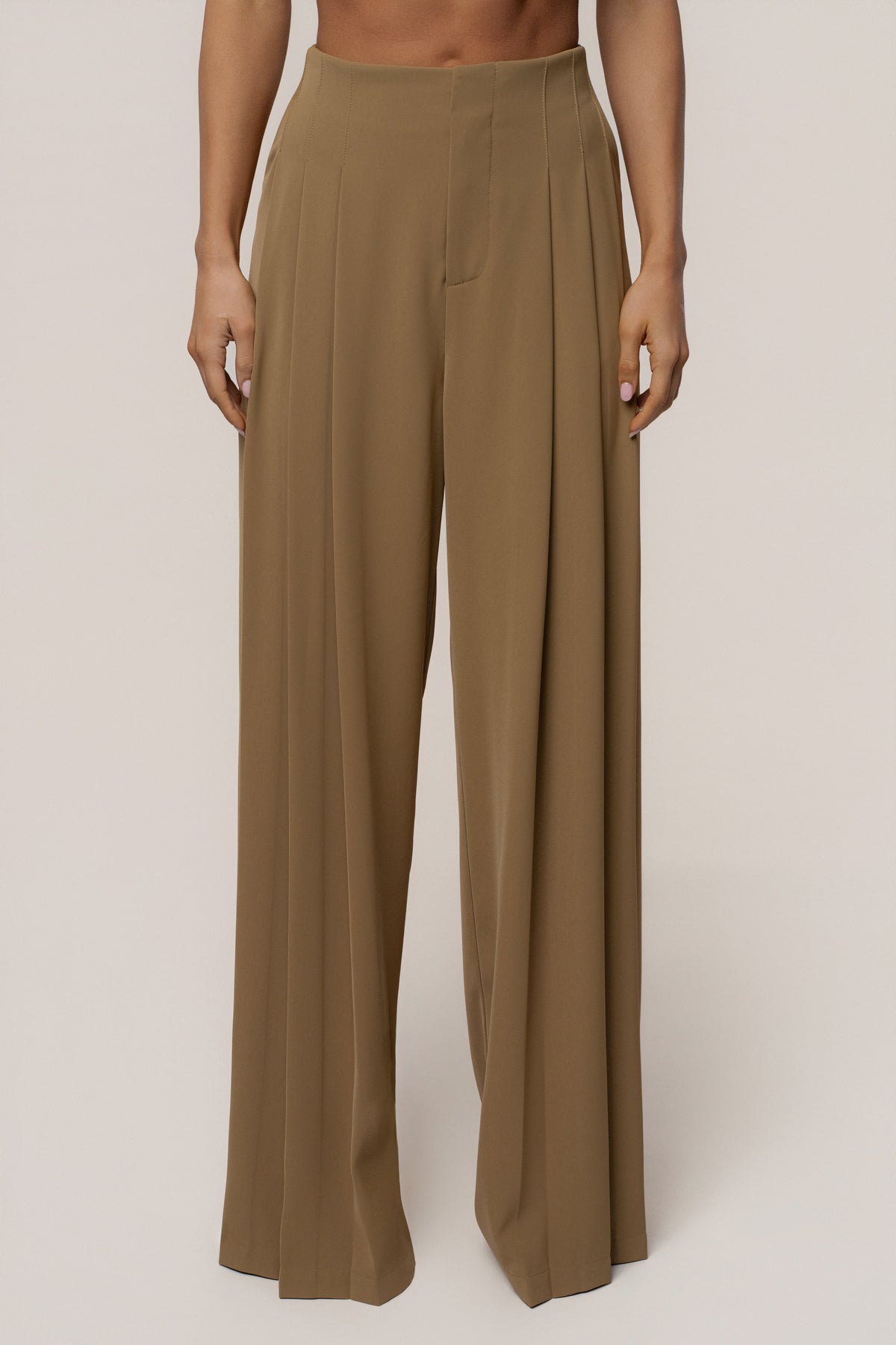 Olive Signature Elegance Trousers