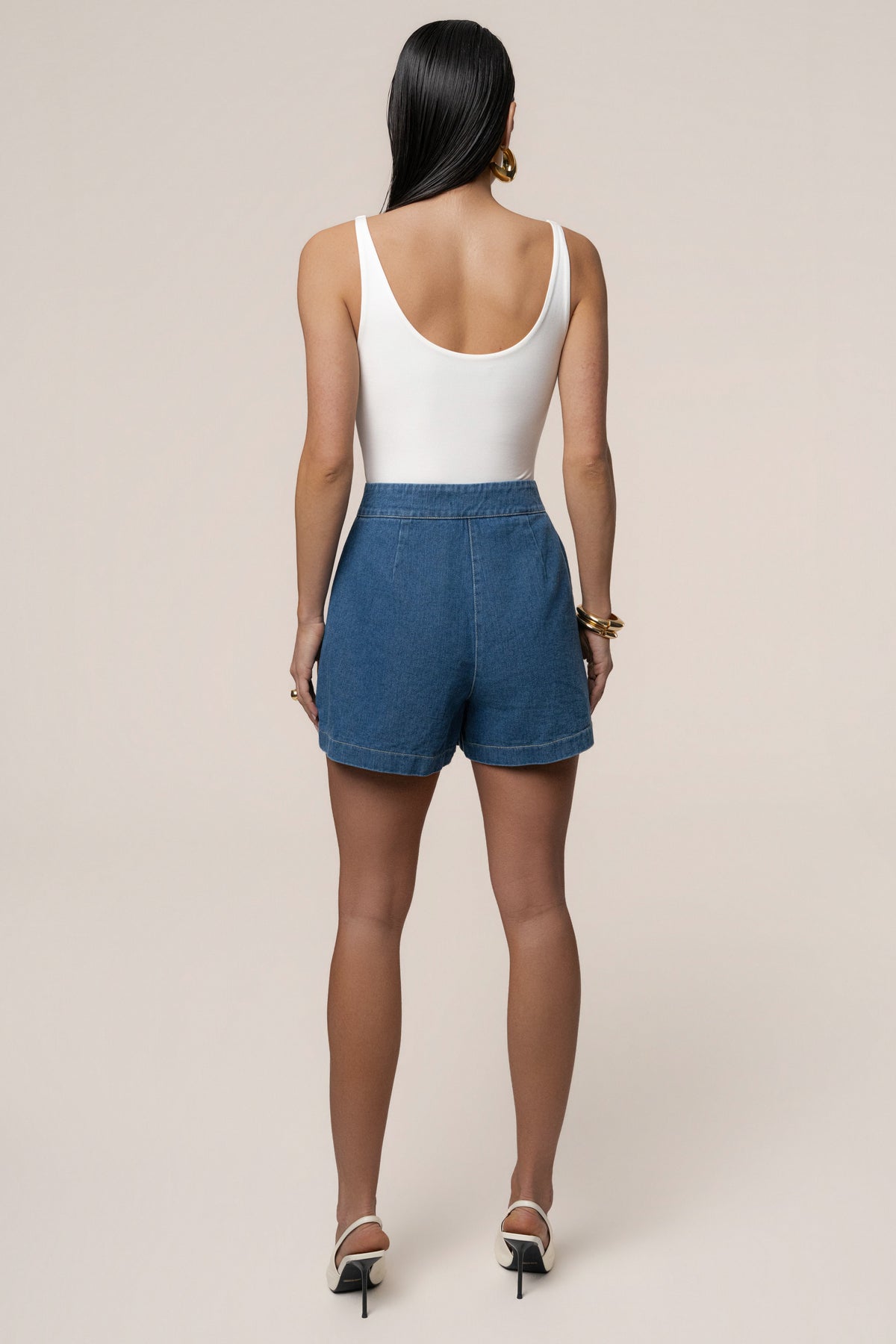Medium Wash City Stroll Denim Shorts