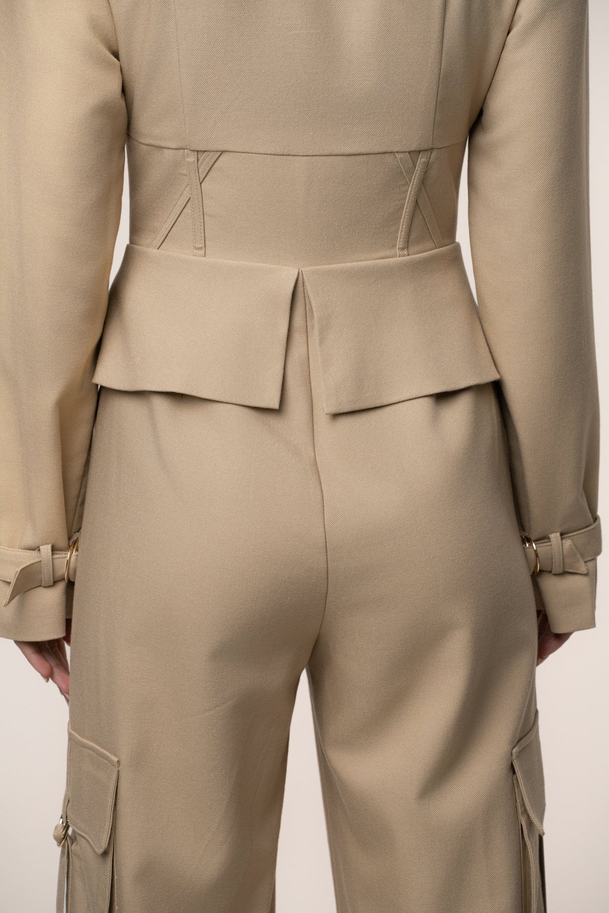 Stone Day Off Cargo Jumpsuit