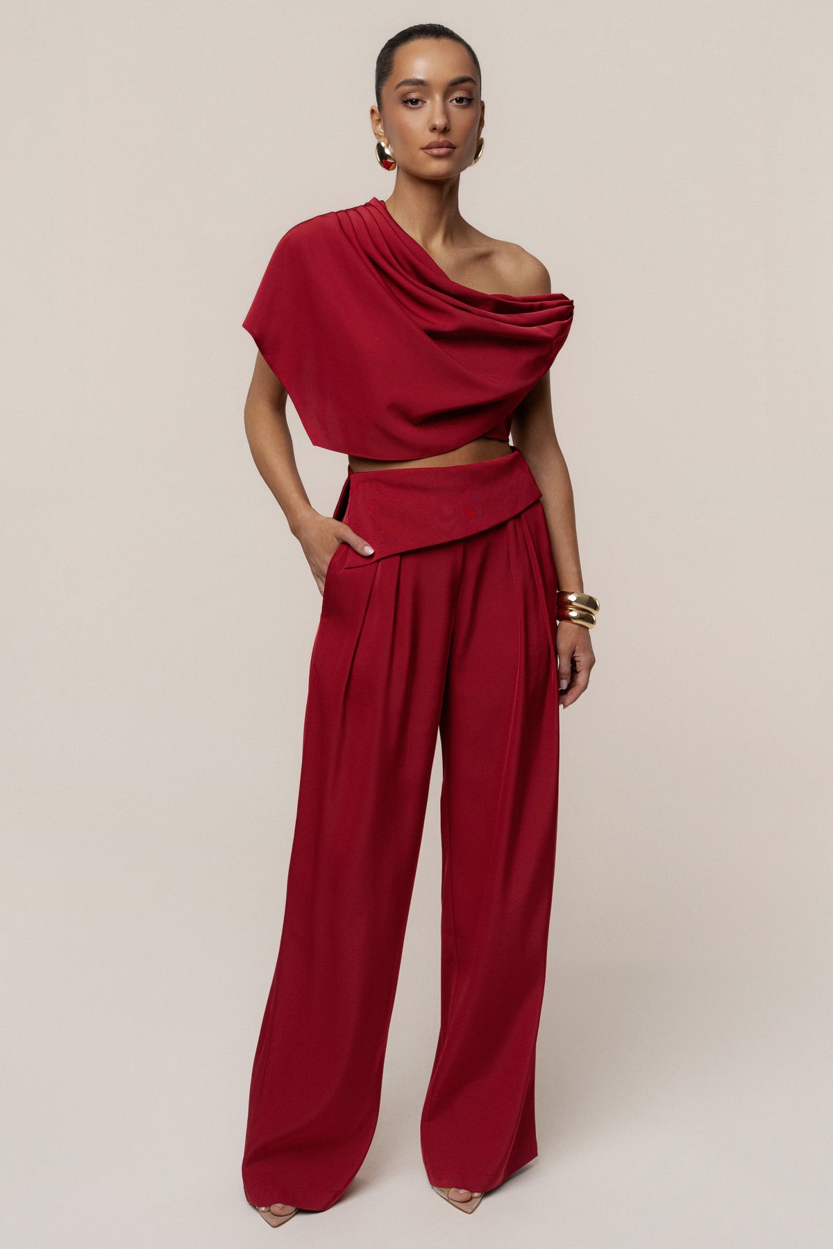 Red Executive Trousers